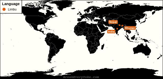 All countries where Limbu is a significant language