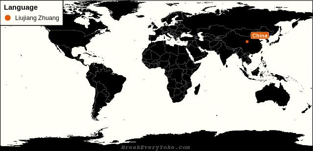 All countries where Liujiang Zhuang is a significant language