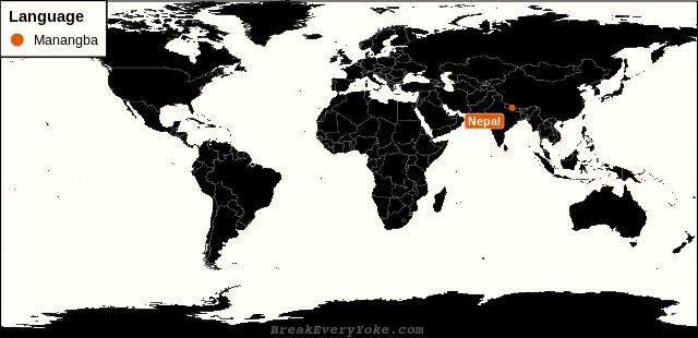 All countries where Manangba is a significant language