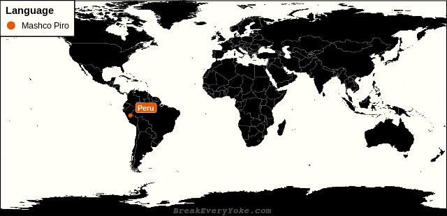 All countries where Mashco Piro is a significant language