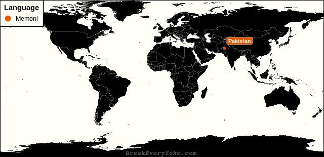 All countries where Memoni is a significant language