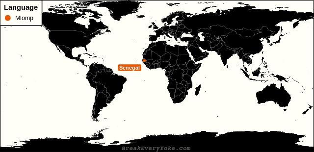 All countries where Mlomp is a significant language
