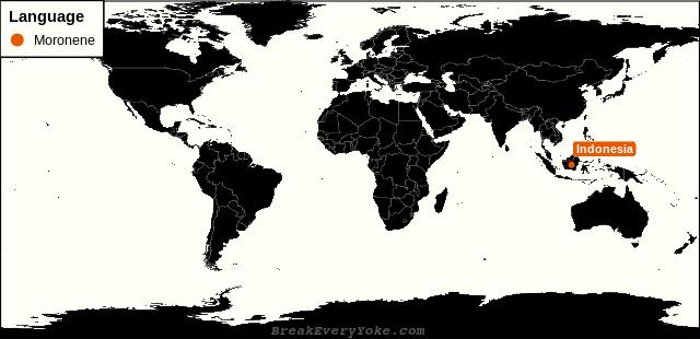 All countries where Moronene is a significant language