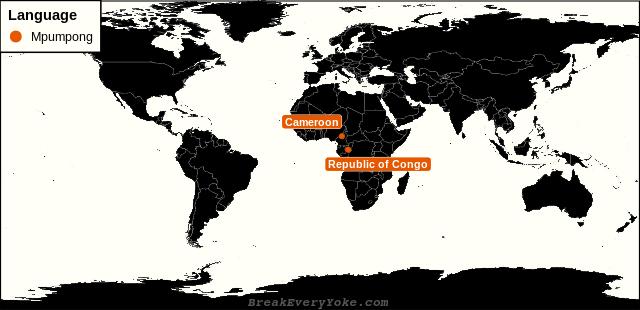 All countries where Mpumpong is a significant language