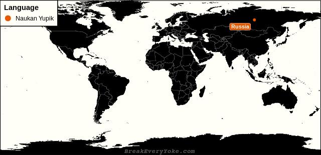 All countries where Naukan Yupik is a significant language