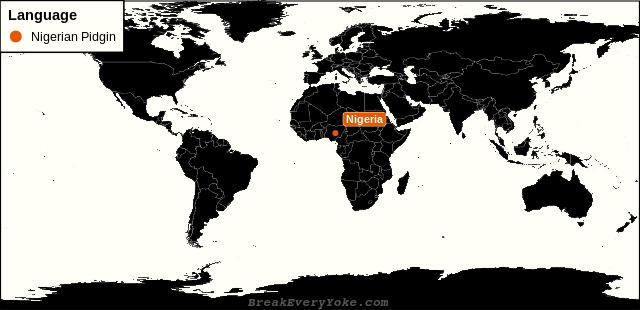 All countries where Nigerian Pidgin is a significant language