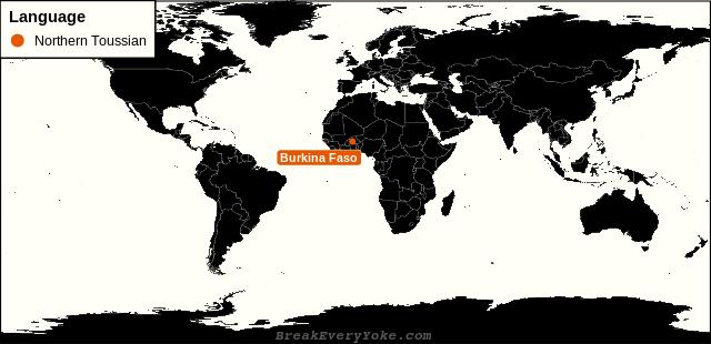 All countries where Northern Toussian is a significant language