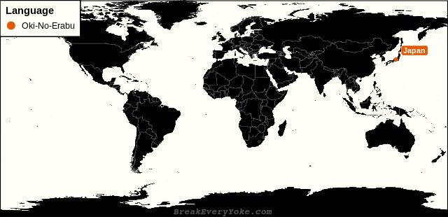 All countries where Oki-No-Erabu is a significant language