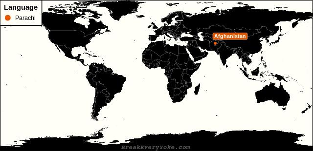 All countries where Parachi is a significant language
