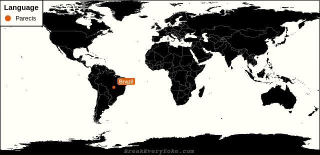 All countries where Parecís is a significant language
