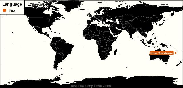 All countries where Pije is a significant language