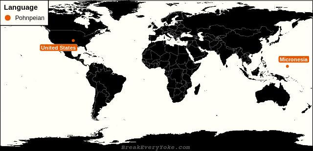 All countries where Pohnpeian is a significant language