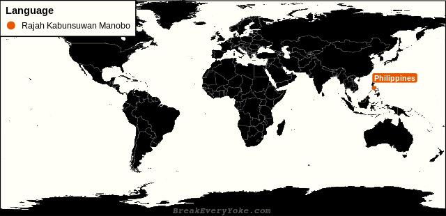 All countries where Rajah Kabunsuwan Manobo is a significant language