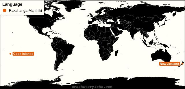 All countries where Rakahanga-Manihiki is a significant language