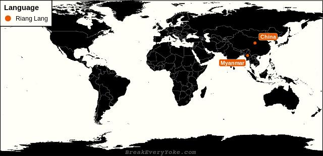 All countries where Riang Lang is a significant language