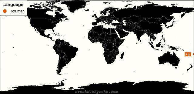 All countries where Rotuman is a significant language