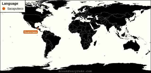 All countries where Sacapulteco is a significant language