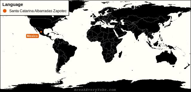 All countries where Santa Catarina Albarradas Zapotec is a significant language