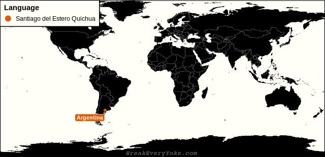 All countries where Santiago del Estero Quichua is a significant language