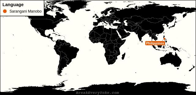 All countries where Sarangani Manobo is a significant language