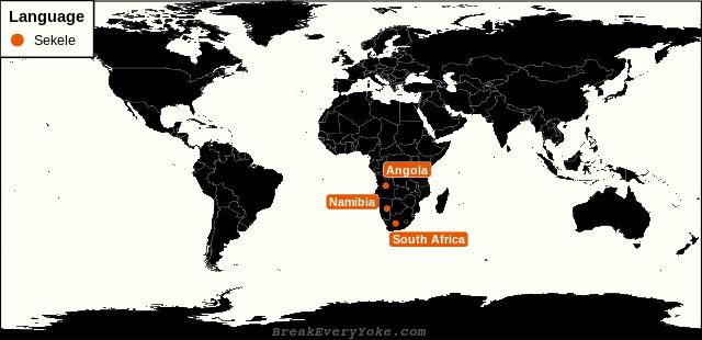 All countries where Sekele is a significant language