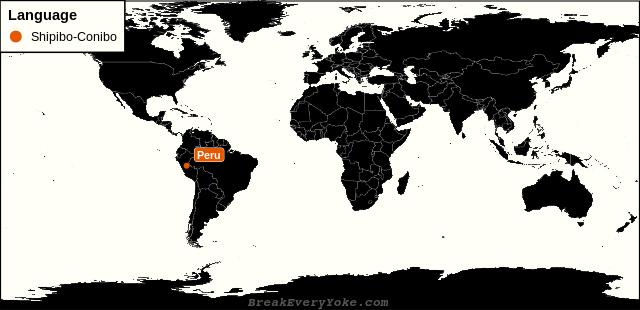 All countries where Shipibo-Conibo is a significant language