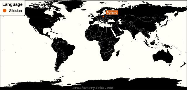 All countries where Silesian is a significant language