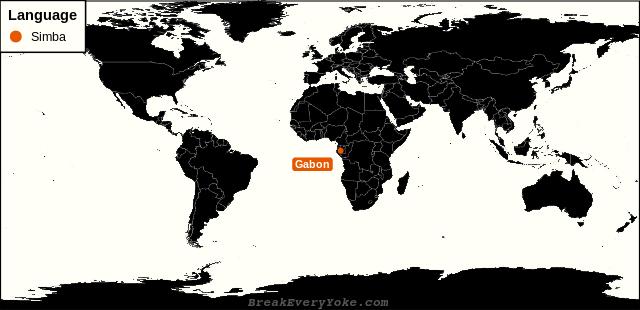 All countries where Simba is a significant language