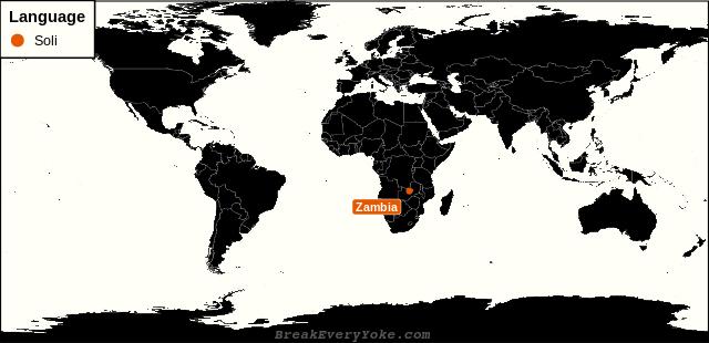 All countries where Soli is a significant language