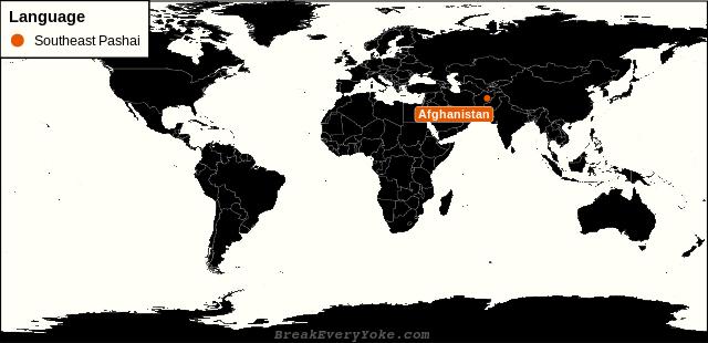 All countries where Southeast Pashai is a significant language