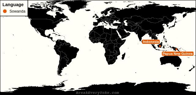 All countries where Sowanda is a significant language