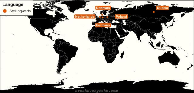 All countries where Stellingwerfs is a significant language