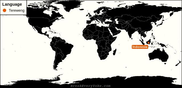 All countries where Tereweng is a significant language