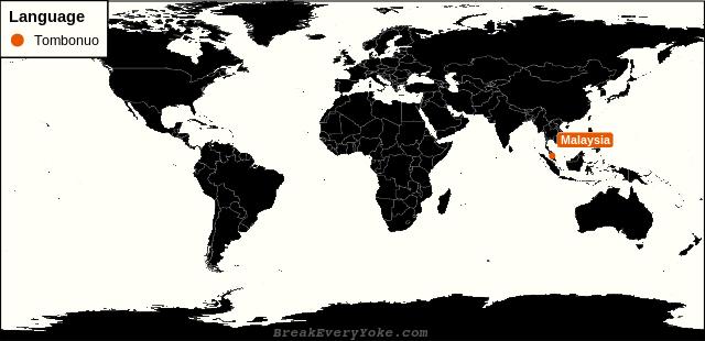 All countries where Tombonuo is a significant language