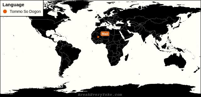 All countries where Tommo So Dogon is a significant language