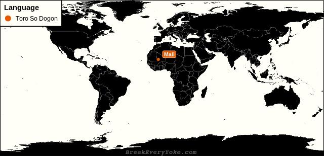 All countries where Toro So Dogon is a significant language