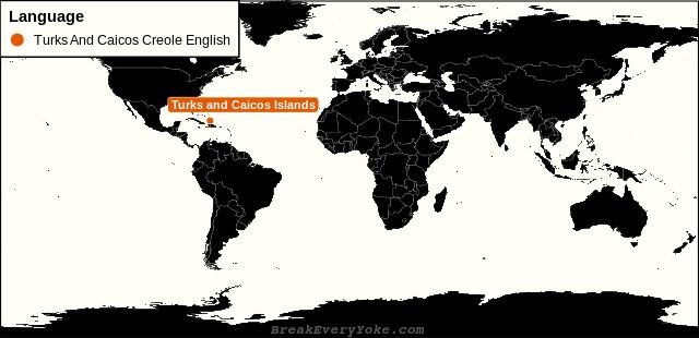 All countries where Turks And Caicos Creole English is a significant language