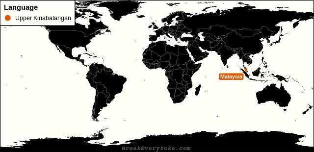 All countries where Upper Kinabatangan is a significant language