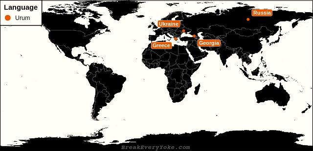 All countries where Urum is a significant language