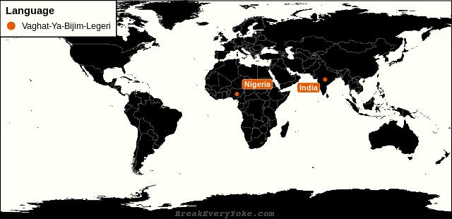 All countries where Vaghat-Ya-Bijim-Legeri is a significant language