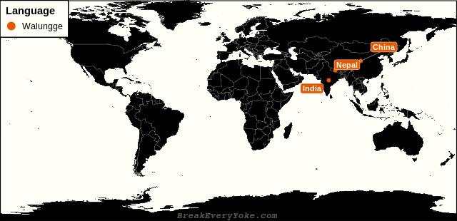All countries where Walungge is a significant language