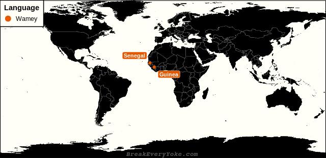 All countries where Wamey is a significant language