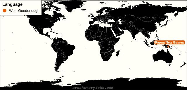 All countries where West Goodenough is a significant language