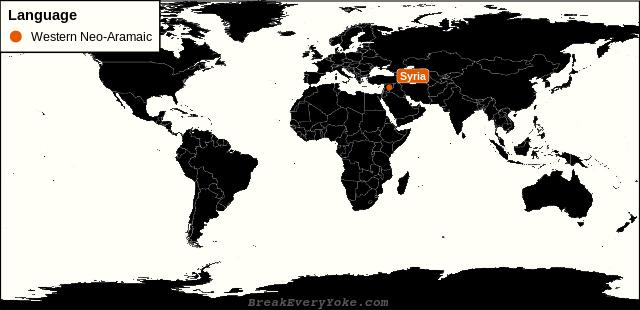 All countries where Western Neo-Aramaic is a significant language