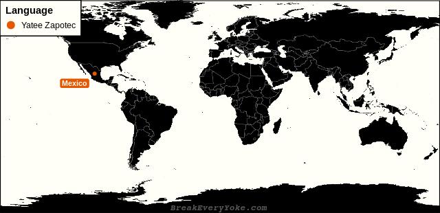 All countries where Yatee Zapotec is a significant language