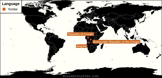 All countries where Yombe is a significant language