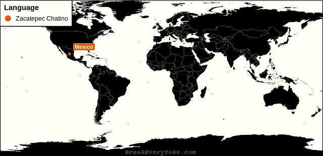 All countries where Zacatepec Chatino is a significant language