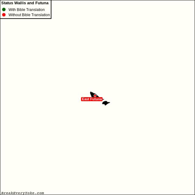 All languages with and without a free Bible Translation in Wallis and Futuna