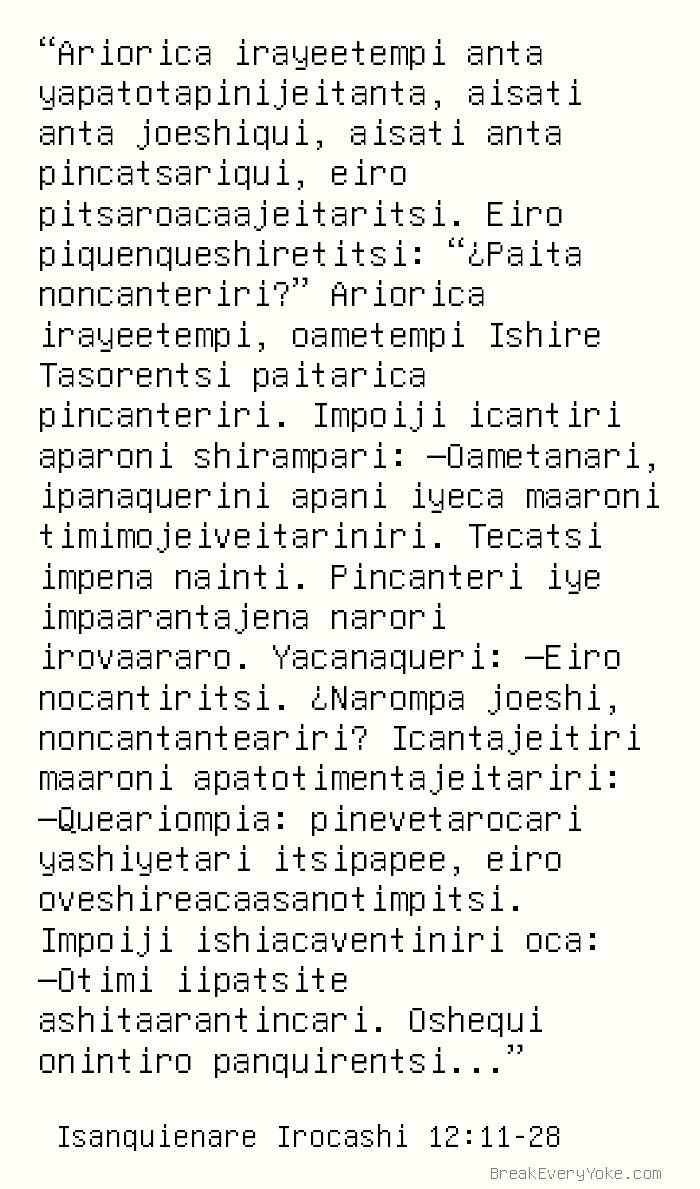 Isanquienare Irocashi 12 11 28 Irineane Tasorentsi Oquenquetsatacotaqueri Avincatsarite Jesoquirishito