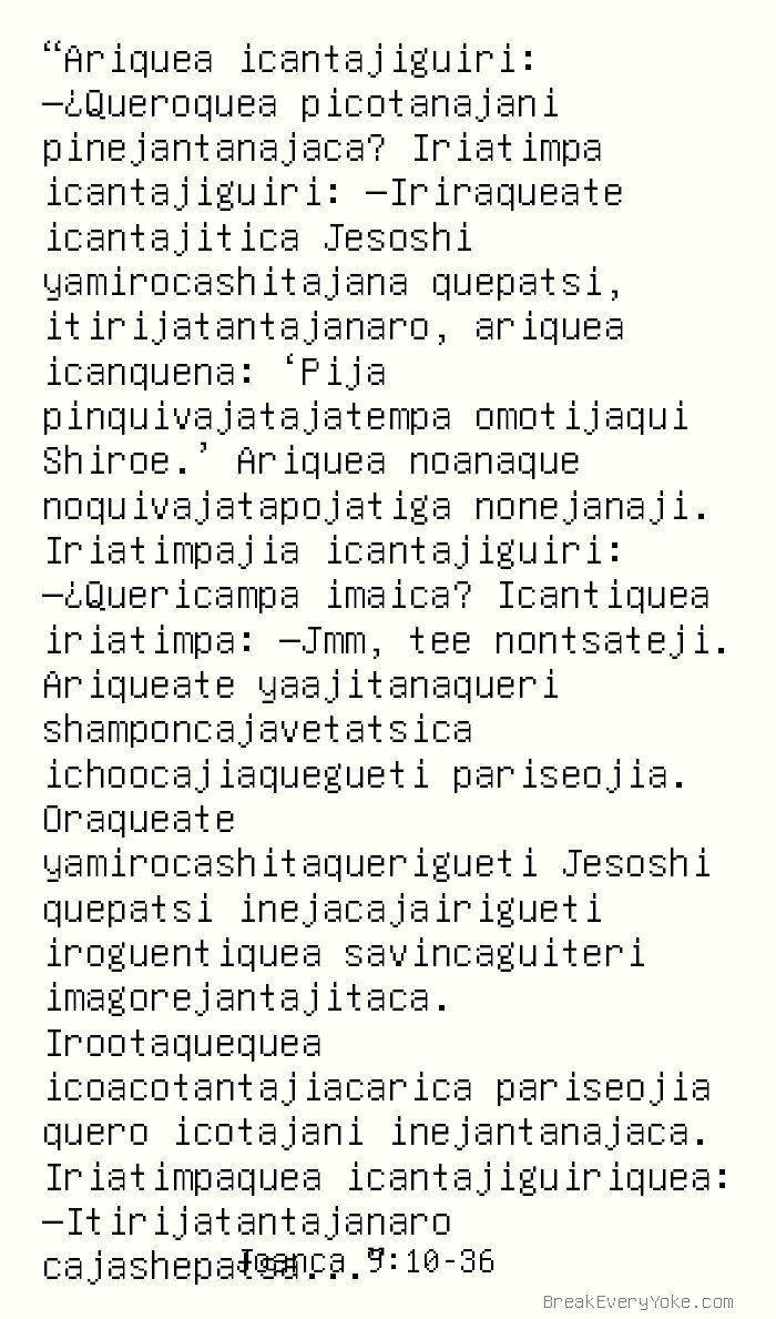 Joanca 9 10 36 Iroaquerari Itioncacaantaqueca Aapani Irioshi Tsavetacoquerica Amajirote Jesoquirishito